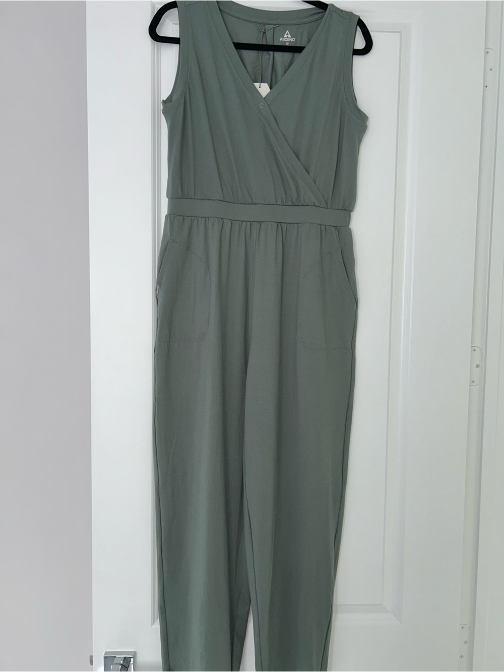 Ascend One-Shoulder Olive Green Jumpsuit